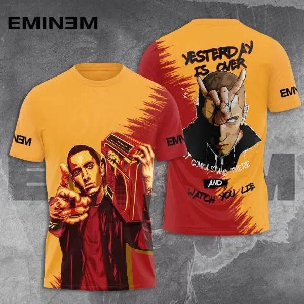 2025 New Men's T-shirt Popular Rapper Eminem 3D Printed t shirts Men/Women Hip Hop Street Tee Loose Casual Top Trend Man Clothes - Empire P.E