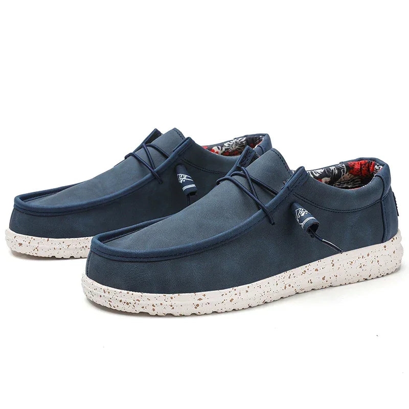 Spring Autumn Men Light Leather Casual Shoes