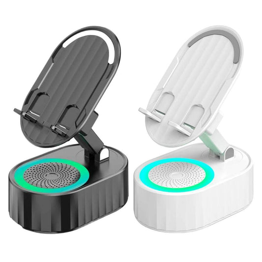 5 in 1 Induction Speaker Phone Stand Home Smart Wireless Bluetooth Speaker Office Upright Tablet Stand - Empire P.E