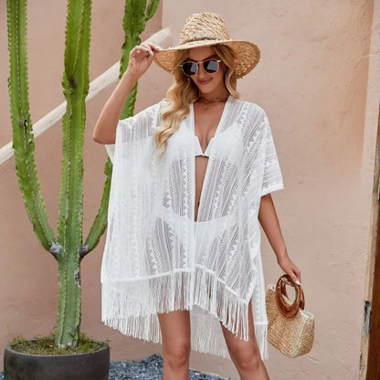 Comfort Hollow Out Bikini Cover-up  Beach Swimsuit