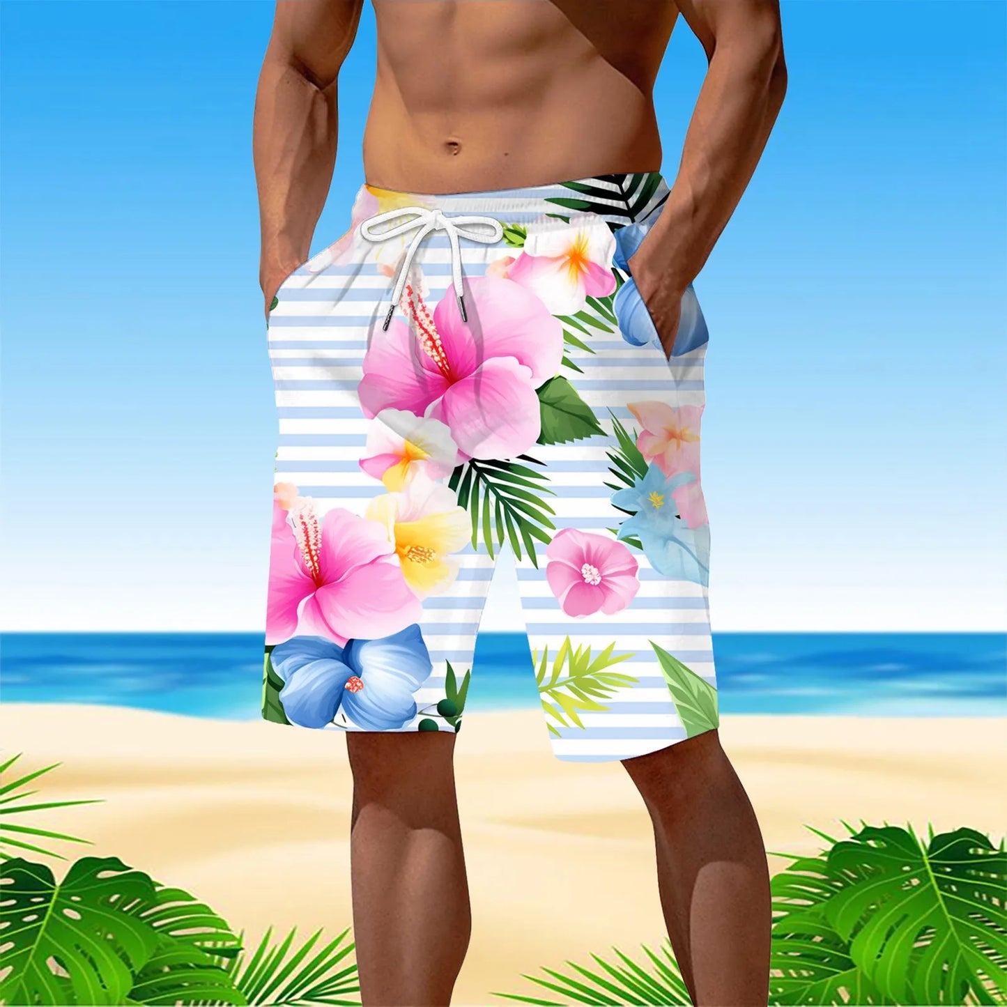 Personality Hawaii Summer Tropics Beach Shorts