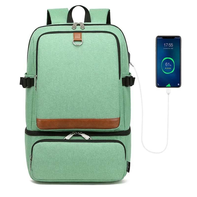 Laptop Backpack Compartment USB Waterproof Backpacks - Empire P.E