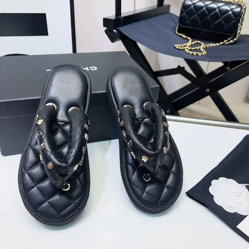 women's  luxury designer   flip flops