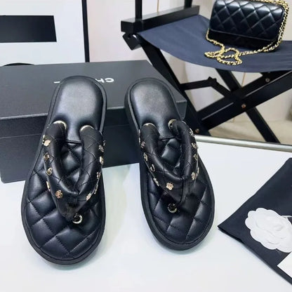 women's  luxury designer   flip flops
