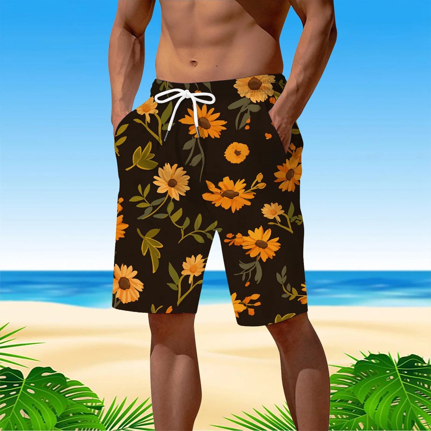 Personality Hawaii Summer Tropics Beach Shorts