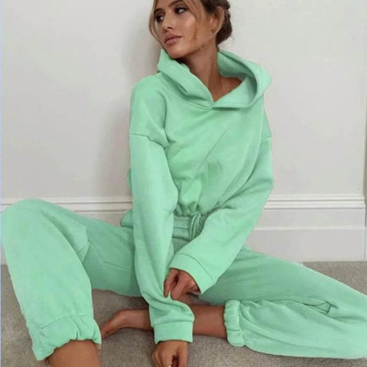 Long-sleeved Sports Casual Suit Waist Two-piece Set - Empire P.E