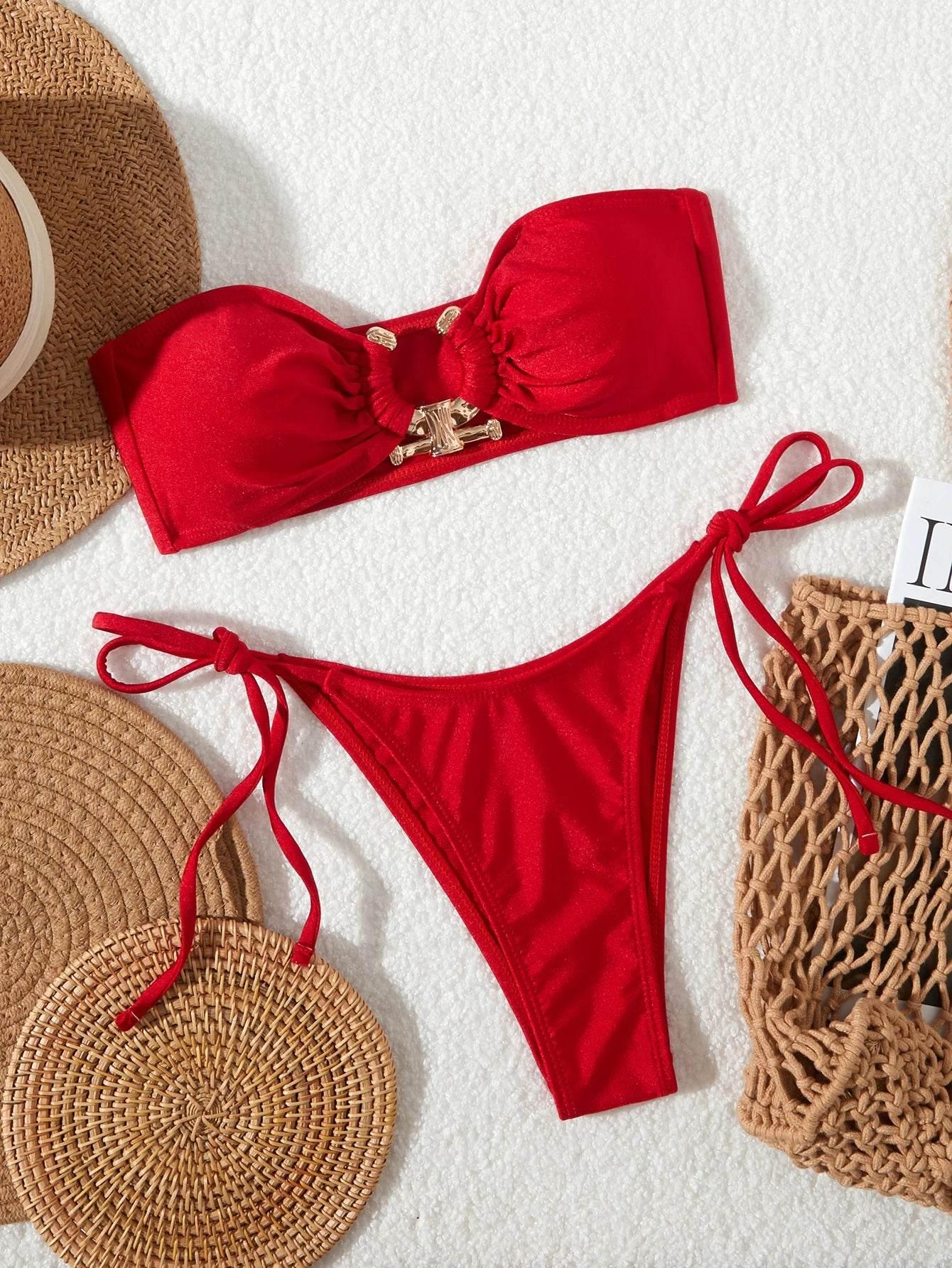 Solid O Ring 2025 New Swimsuit For Women - Empire P.E