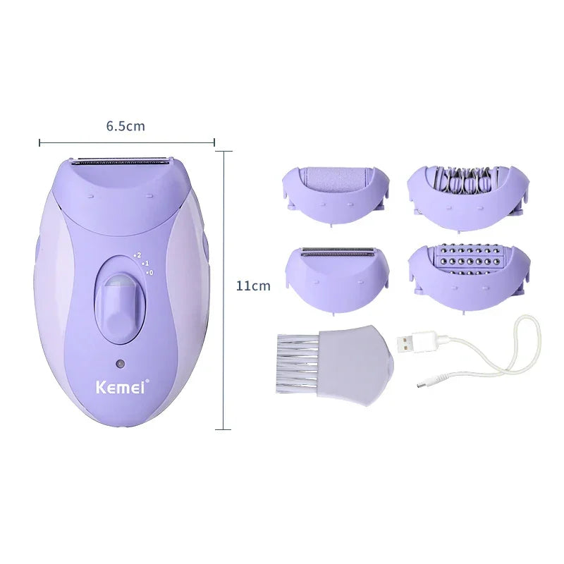 4in1 Women Epilator Electric Shaver Rechargeable - Empire P.E