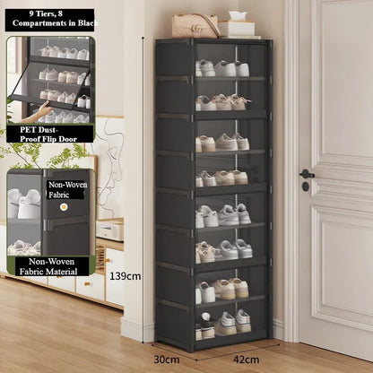 Shoe Rack-Shoe Storage Cabinet Vertical Shoe Organizer
