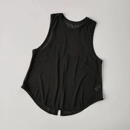Sports Vest Women's Quick Dry Loose Running Gym Top Sleeveless