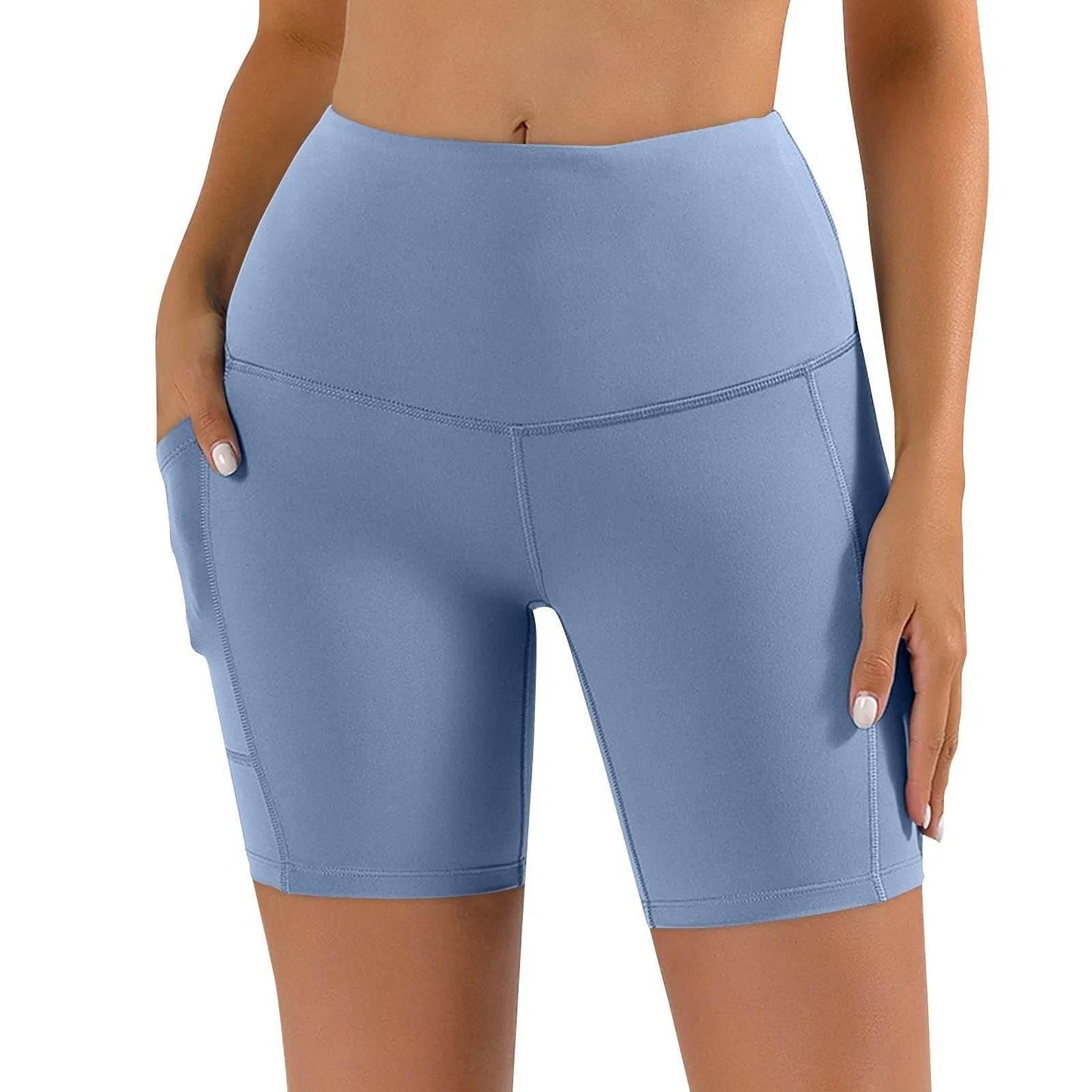 Women Sports Short Yoga Shorts High Waist Breathable Soft Fitness Tight Women Yoga Legging Shorts Cycling Athletic Gym Shorts - Empire P.E