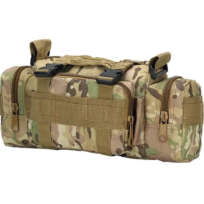 Outdoor Hiking Waist Bag 600D Waterproof Oxford Climbing 3P Chest Shoulder Bags Tactical Fishing Camping Pouch Pack - Empire P.E