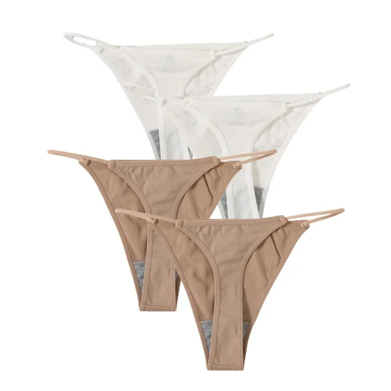 4Pcs/Set Women G-String Seamless Panties Underwear Sexy Lingerie - Empire P.E