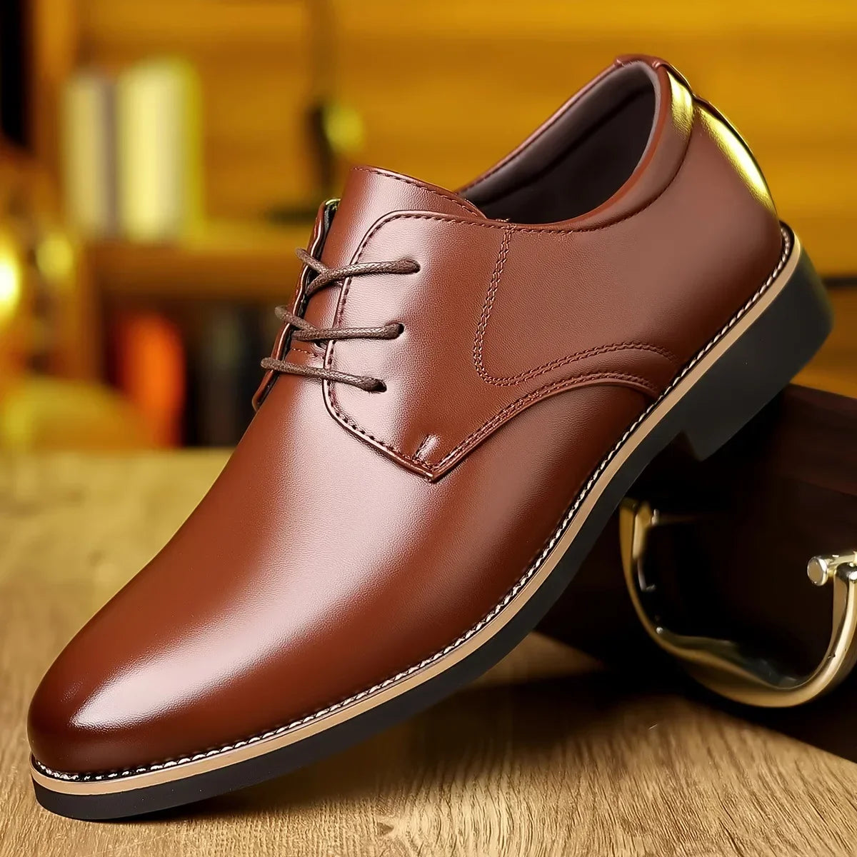 New Leather Business Men's Dress Shoes - Empire P.E