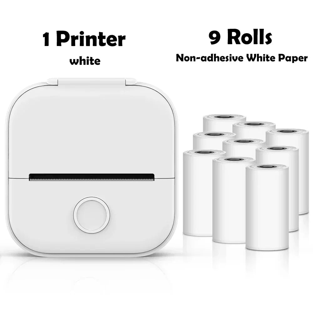 Portable Mini Wireless Thermal Pocket Printer Self-adhesive Stickers - Empire P.E