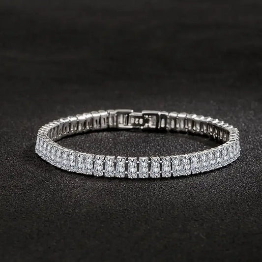 4mm Moissanite Tennis Bracelets for Women 100% 925 Sterling Silver - Empire P.E