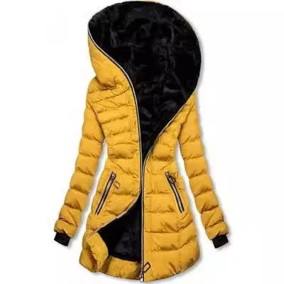 Women's Hooded Cotton-padded Jackets - Empire P.E