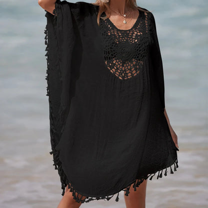 Women's Handmade Crochet Splicing Swimsuit Cover-Ups