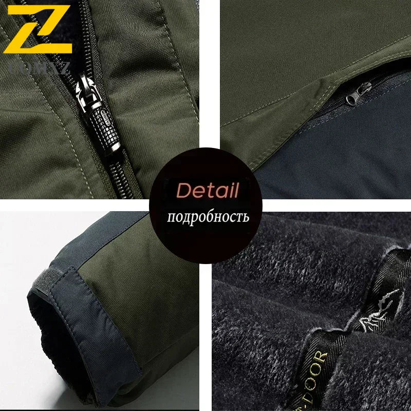 Men's Thick Fleece Waterproof Jackets - Empire P.E
