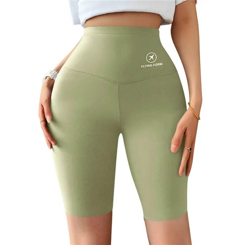 Sports Short Leggings Gym Fitness Push Up Shorts Women Yoga Slim Fit Half Pants Elastic High Waist Summer Thin Workout Tights - Empire P.E