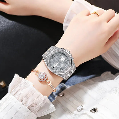Women's Rhinestone Quartz Watch - Empire P.E