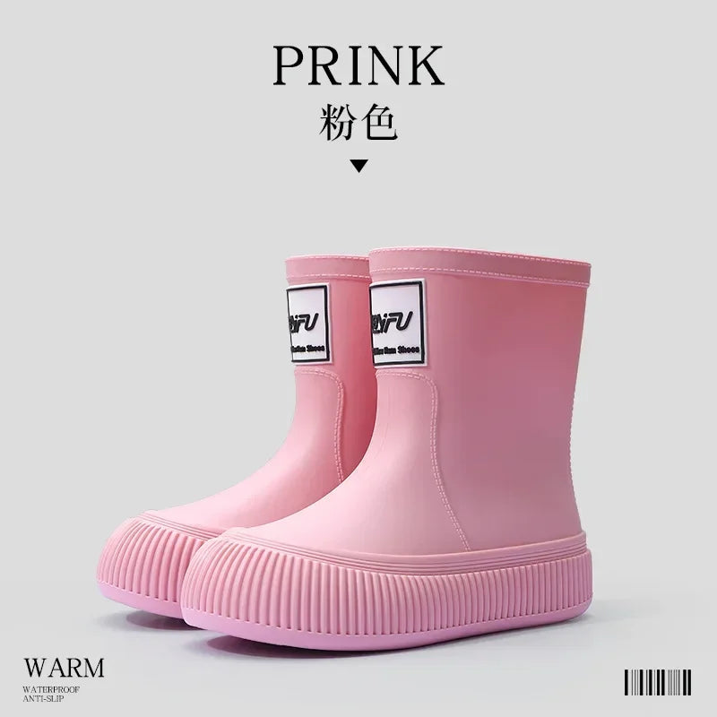 Waterproof Band Mouth Rain Shoes Women - Empire P.E