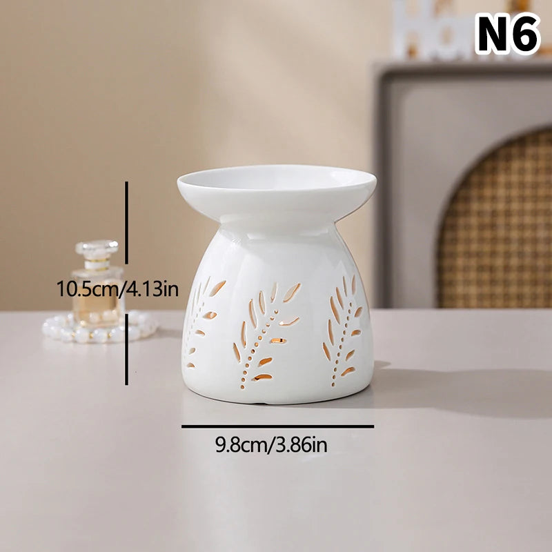 White Ceramic Incense Burner