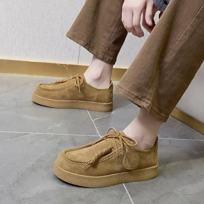 Retro Casual Suede Leather Loafers