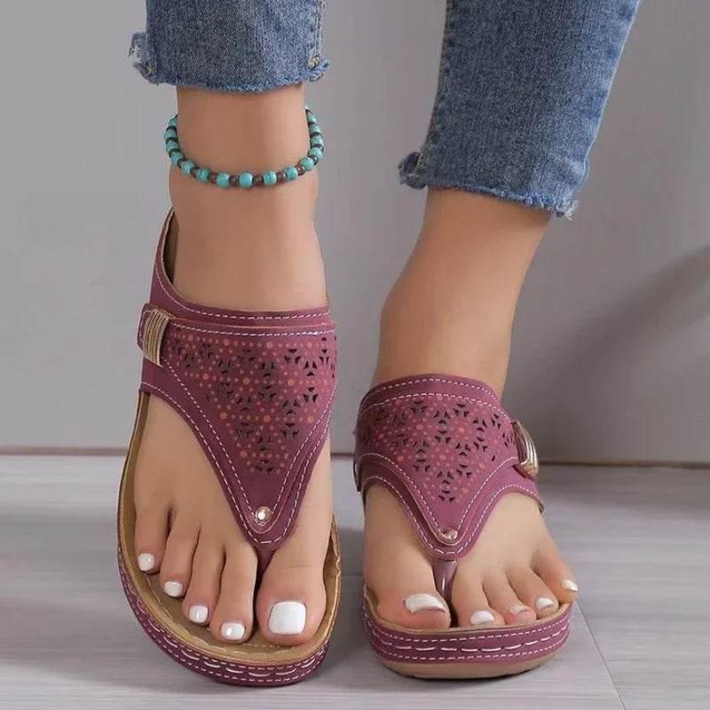 Woman Leather Non-Slip Soft Platform Shoes - Empire P.E