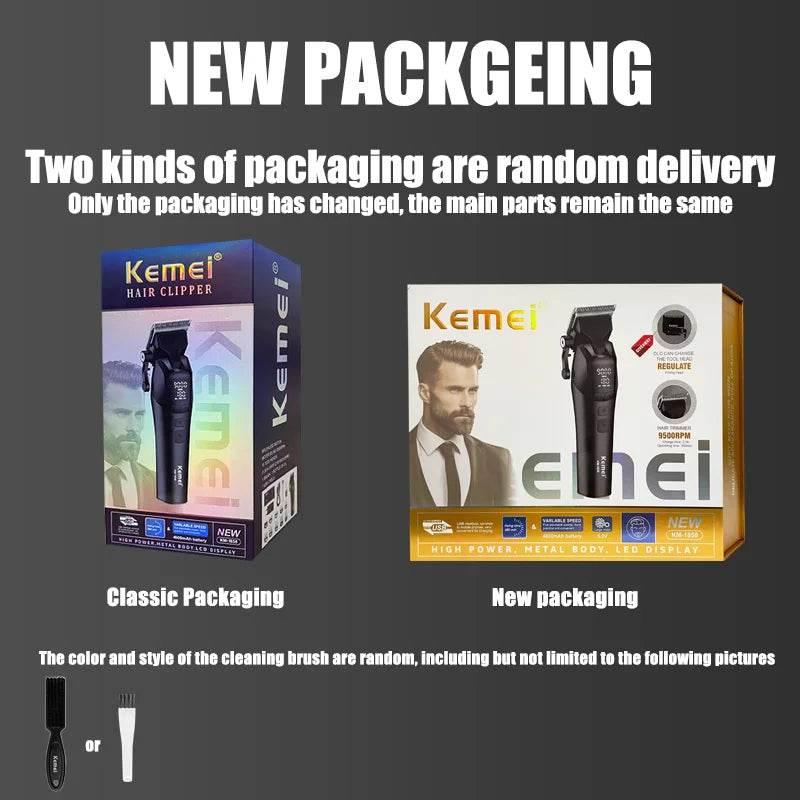 Kemei KM-1858 9000RPM 10W Hair Clipper,KM-264 Rechargeable Electric Trimmer,Original KM-T95 Shaver For Men Barber Clippers Kit - Empire P.E