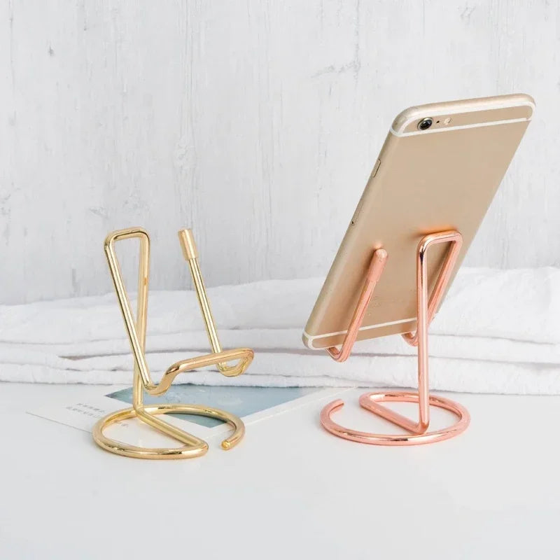 Simple Universal Metal Phone Holder  Stand Rack