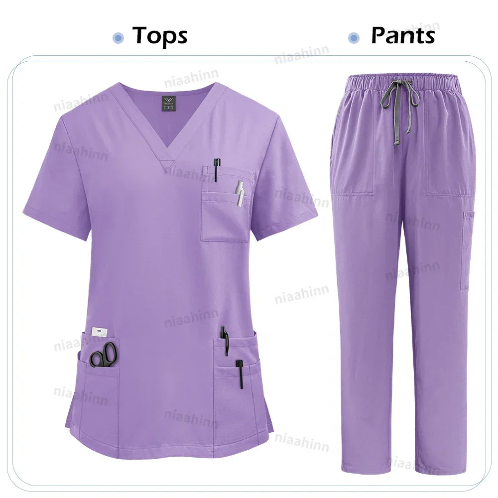 Elastic Scrub Uniform Set - Empire P.E