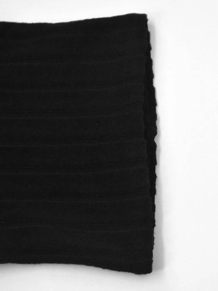 New Sexy Mini Dress For Women Autumn Black Solid Turtleneck Long Sleeves Sheath Dress Club Elegant Bodycon Party Dresses Female - Empire P.E