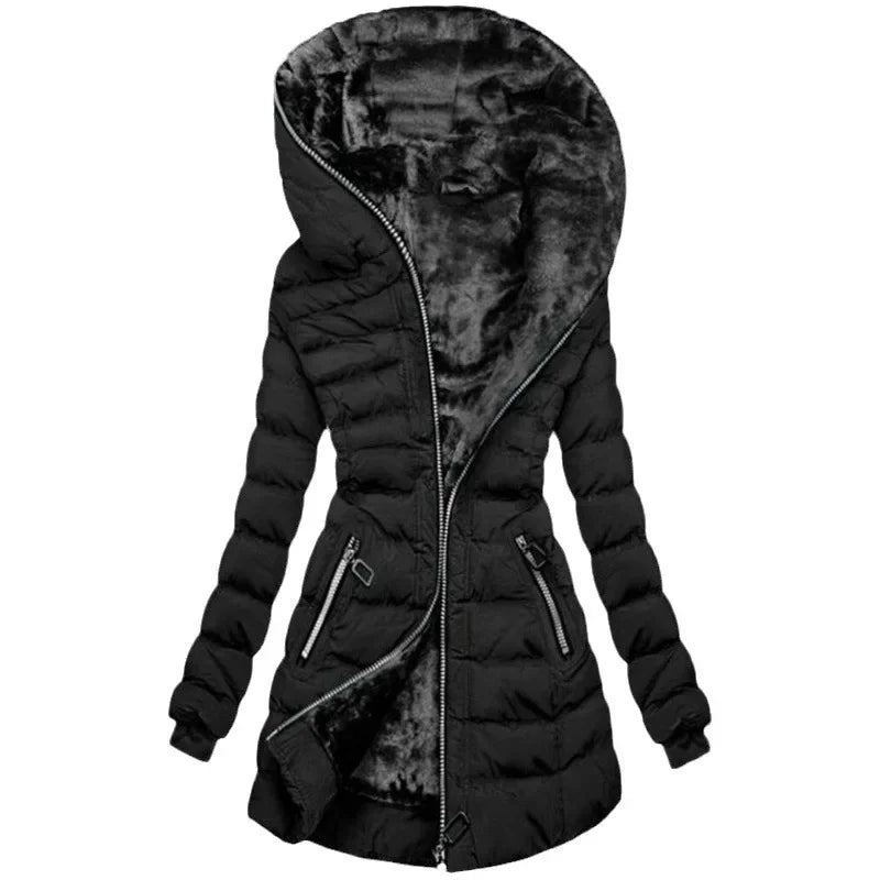 Women's Hooded Cotton-padded Jackets - Empire P.E