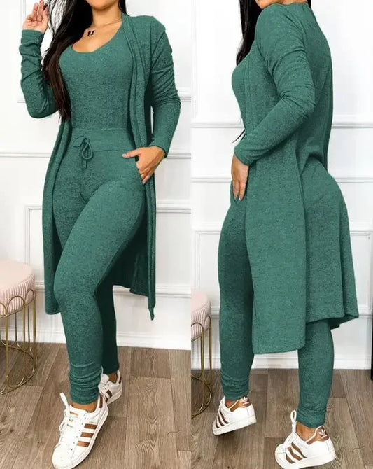 Two Piece Set Women Outfit Spring Fashion Drawstring Pocket Design - Empire P.E