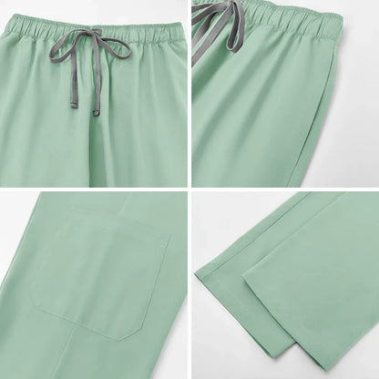 Uniform Unisex Elastic Scrubs Top Pants 2-piece Set - Empire P.E