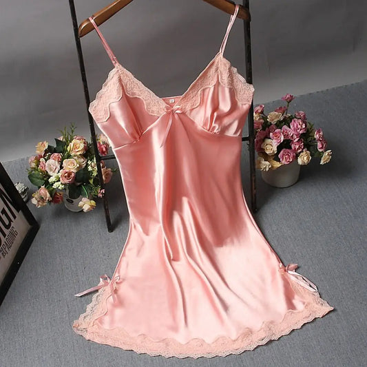 Sexy Lace Patchwork Nightdress - Empire P.E