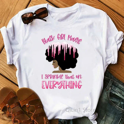 Black Girl Is Beautiful Magic T Shirt - Empire P.E