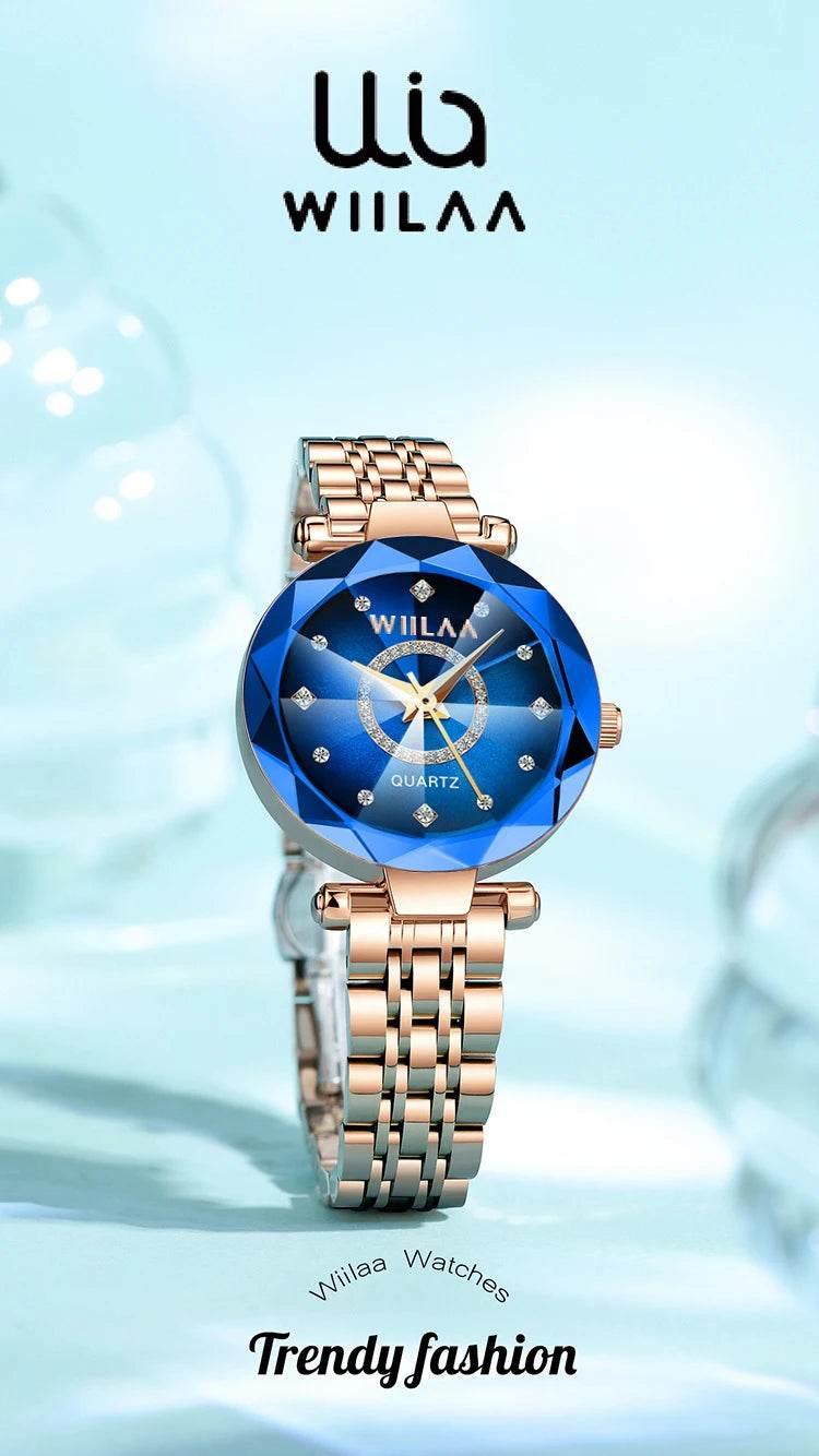 Women Bracelet Watches Stainless Steel Band Elegant Diamond Dial Ladies Wrist Watch For Crystal Exquisite Top Brand Luxury 2025 - Empire P.E
