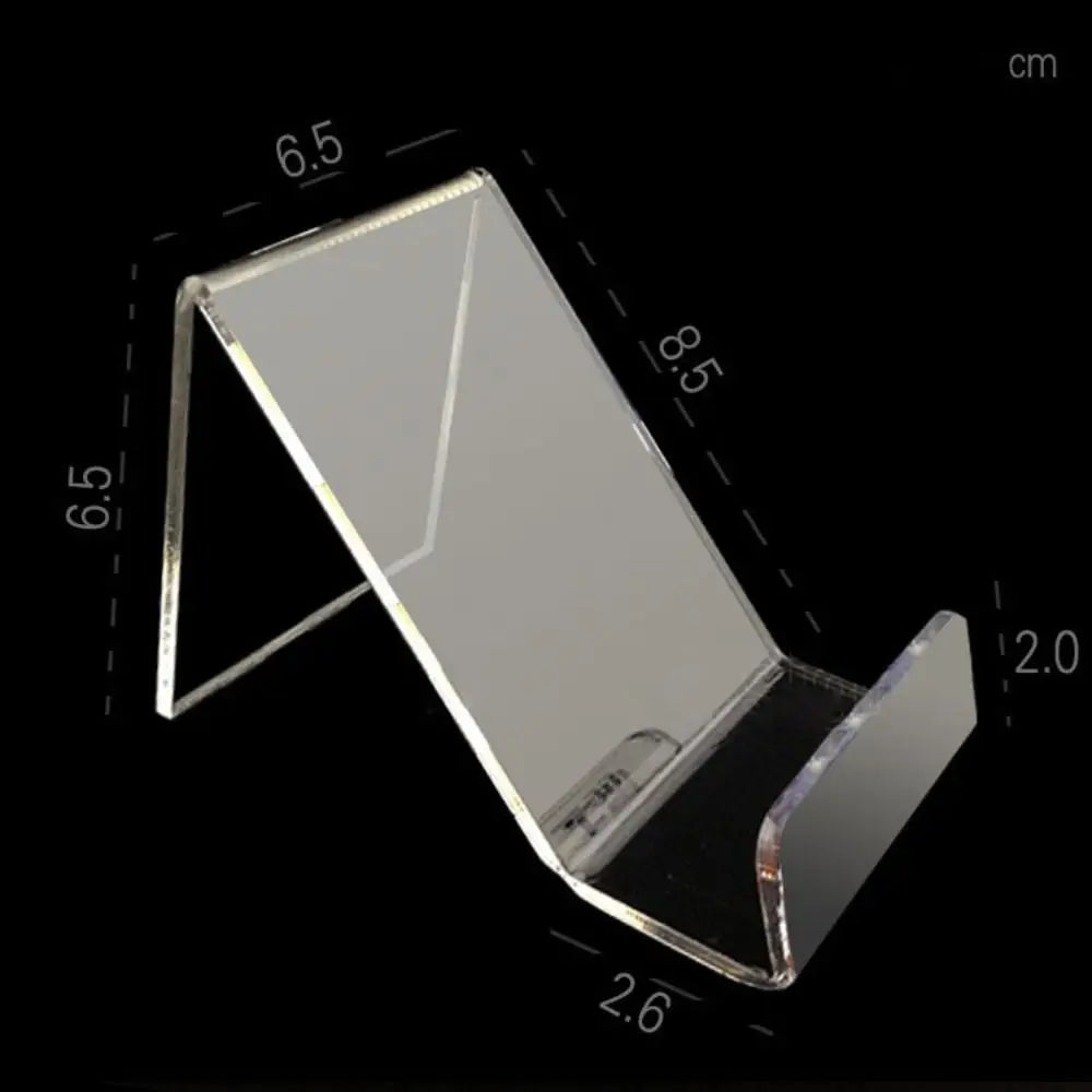 New Portable Acrylic Phone Holder Transparent Rack Stand Display Stand Desk Organizers Office Accessories Cell Phone Holder - Empire P.E