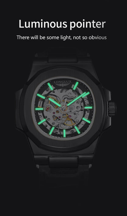 Men's Automatic Mechanical Leather Watch