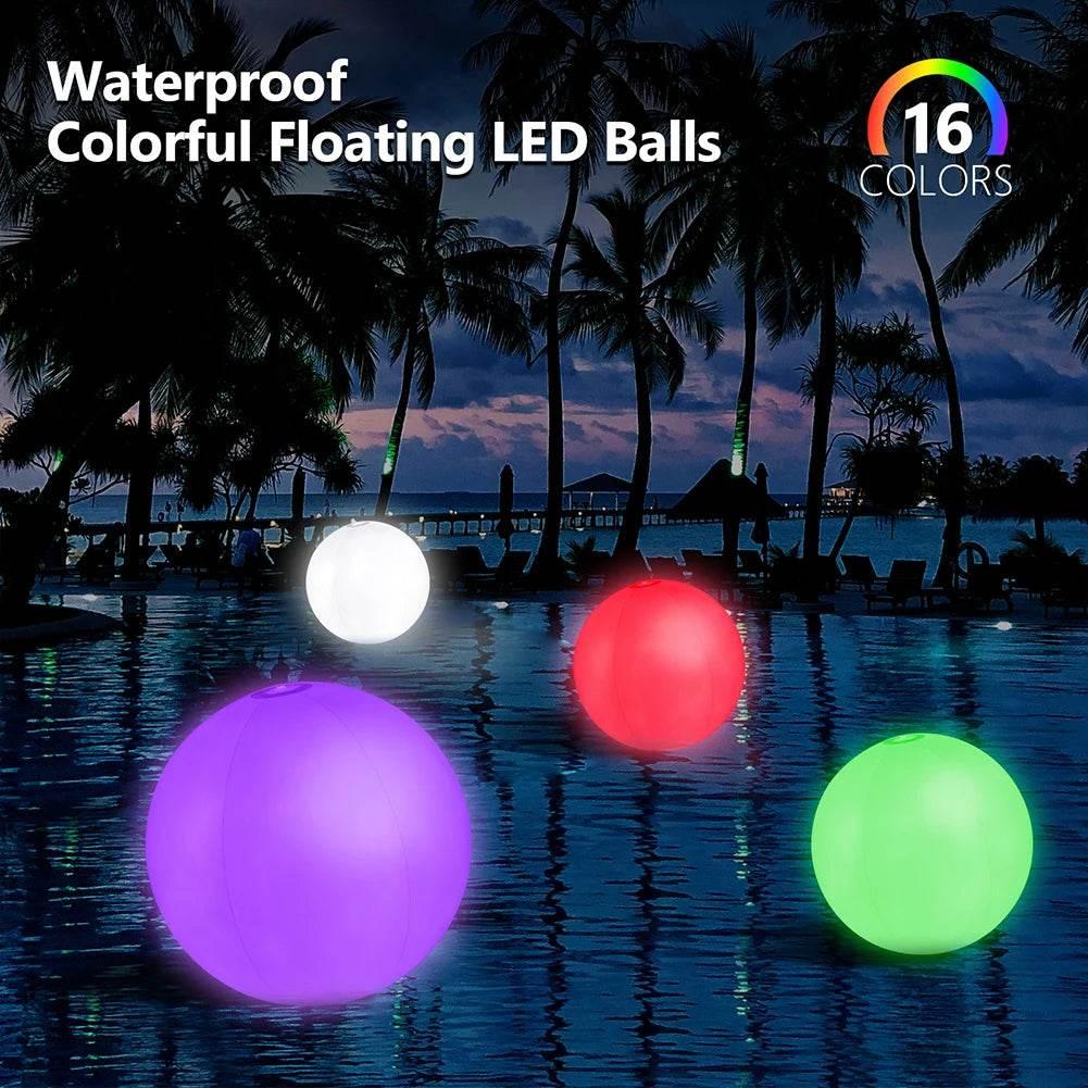 LED Balloon Large Beach Ball Halloween Jumbo Pool Toys Balls LED Inflatable Beach Ball Pool Toy Swimming Wedding Party Decor - Empire P.E