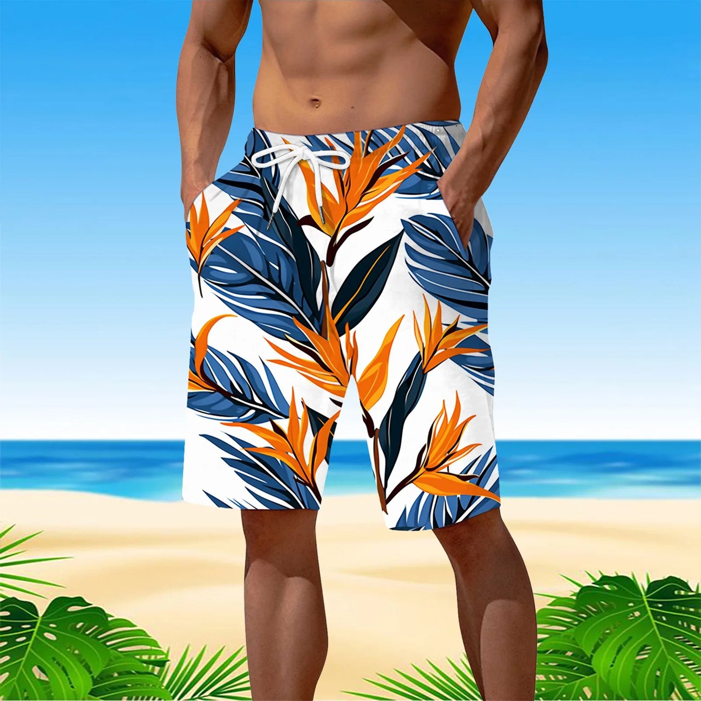 Personality Hawaii Summer Tropics Beach Shorts