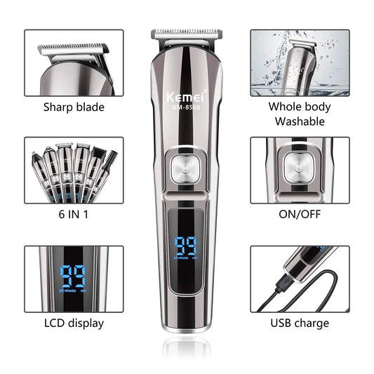All in one hair trimmer for men face beard grooming kit - Empire P.E