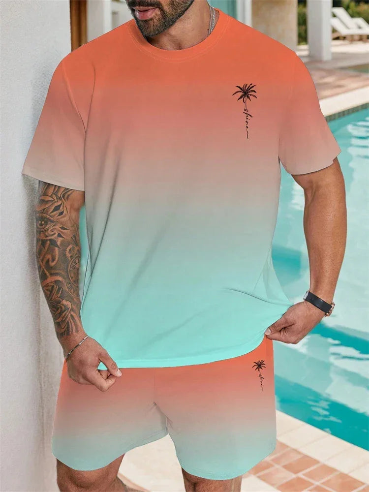 Summer Men's Suit Sportswear Fashion Casual Short Sleeve - Empire P.E