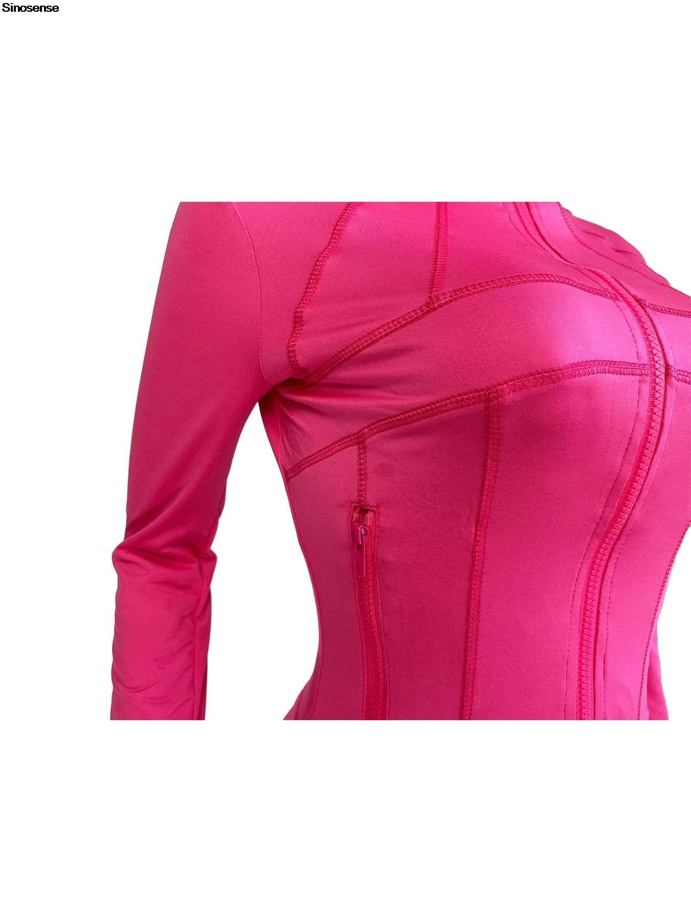 Women 2 Two Piece Outfits Casual Sports Workout Sets Bodycon Tracksuit Long Sleeve Zip Up Jacket Jogger Matching Sweat Pants Set - Empire P.E
