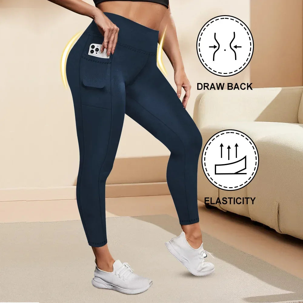 Women's High-Waisted Yoga Pants Plus Size - Empire P.E