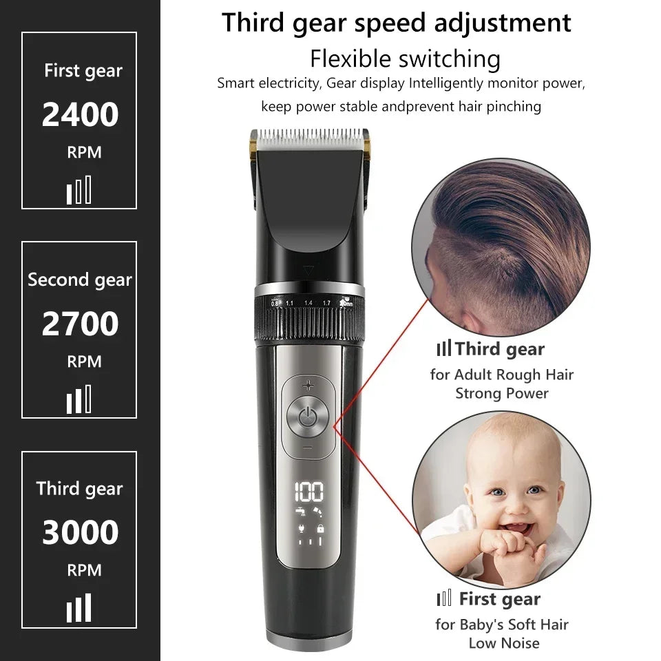USB Rechargeable Electric Hair Clipper Hair Trimmer For Men - Empire P.E