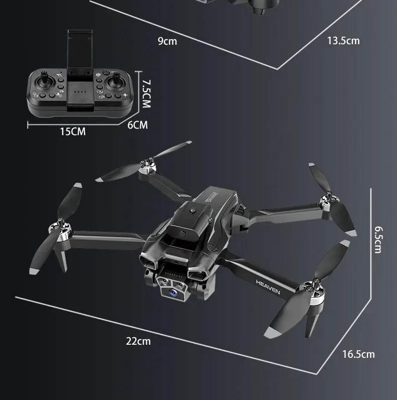 Drone aerial view brushless motor with obstacle avoidance optical flow foldable quadrotor foldable remote control airplane toy - Empire P.E