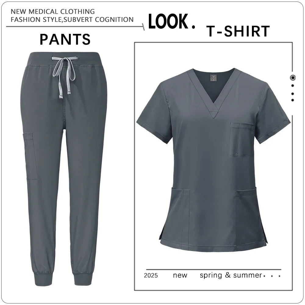 Clinic Workwear Unisex Medical Nurse Scrub Set